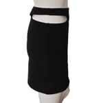 Pull & Bear Black Cut Out Detail Mini Skirt Size Small Festival Clubwear Bodycon Photo 3