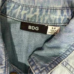 BDG  Urban Outfitters Cotton Denim Long Sleeve Snap Down Shirt Pockets Size S Photo 1