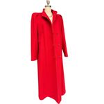 Vintage Beau Brem Red Wool Maxi Coat Size 16 Tall Winter Statement Coat Holiday Size L Photo 5