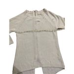 ZARA  Knit white sweater with zip up back sz medium Photo 3