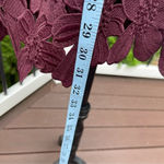 Free People X Saylor Jessa Floral Mini Party Dress crochet floral Sz S Photo 13