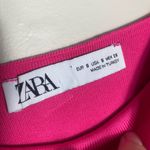 ZARA  Square Neck Pink Knit Dress Size Small Photo 4