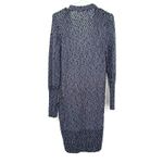 Athleta  Size XS Cardigan Black‎ & White Long Sleeve Duster Sweater Loose Knit Photo 1