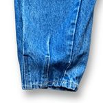 Vintage High Waist Baggy Barrel Jeans Pleated Tapered 80s 90s Medium Wash 25 Blue Photo 4