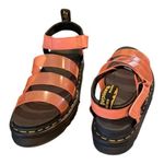 Dr. Martens Blaire Coral Jelly Glitter Strap Open Toe Sandals Black NEW Photo 5