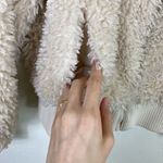 ZARA TRF Ivory Cream Faux Fur Cropped Zip Up Sherpa Teddy Bomber Jacket Size S Photo 2