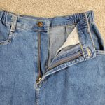 Denim & Co VTG Jean Skirt Womens 8 Blue Cotton Medium Wash Pockets USA Photo 3