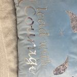 Disney Frozen II Pillow. 21” long x 14 1/2” wide. Pretty Blue and Gray. Photo 3