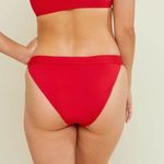 ANDIE Swim Size S Cherry Red Banded Cheeky Bottom Sexy Beach Classic Low Rise Photo 5