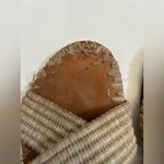 Jenni Kayne Rafia Crossover Sandals sz 38 Tan Photo 4