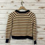 Madewell  Arden Crop Pullover V-neck Sweater - Stripe - XXS Photo 10