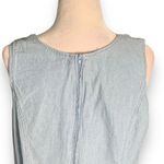 Vintage Denim & Co Dress Denim Pinafore Light Wash Button Detail Sleeveless Maxi Blue Size M Photo 5