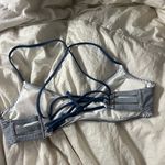 Xhilaration MD blue white stripe sailor bikini top Photo 1