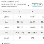 Grace Karin   Sleeveless Lace Patchwork Deep V-Neck A Line‎ Flared Party Dress Photo 9