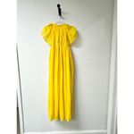 Chloé Chloe Flutter Sleeve Pleated Virgin Wool Midi Dress Truly Yellow Women's 36 / 4 Photo 6