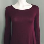 Forever 21 Boho Long-Sleeved Mini Dress in Maroon | Size S Photo 1