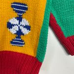 Vintage Lumy Handknit Peruvian Christmas Candy Sweets Cotton Sweater womens M Multiple Size M Photo 4
