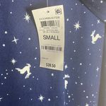 Charter Club  Women's S Nightgown Butter Soft Sleep‎ Shirt Blue Star Reindeer Photo 4