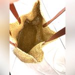 J.Crew  Woven Raffia Tan Shoulder or Tote Bag Photo 1