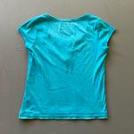 love cotton  Scoop Neck Henley Tee Photo 1