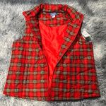 Laura Scott  Red Plaid Vest Photo 0