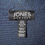 Jones New York ‎ Blue Drawstring Cowl Neck Sweater Size XL Photo 2