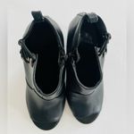 G by Guess Sleek Black Ankle Booties with Open Toes and Side Zipper Size 7M Photo 3