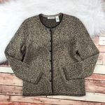 Orvis  wool animal printed cardigan‎ sweater button down Photo 0