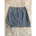 Cloud Ten  Denim, Mini Skirt With A Cut-Out, Rhinestone Fringe‎ Embellishment S Photo 4