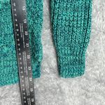 Faded Glory teal blue crochet sweater Photo 4