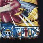 One Piece Anime Monkey D. Luffy Sabo Donquixote Doflamingo Black Graphic T Photo 6
