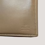 Gucci Leather Long Wallet Jackie Beige Suede Yellow Brown Accents Corduroy Photo 8