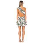 Lovers + Friends Amity Mini Dress Pink Palm Stripe One Shoulder Size Medium Photo 1