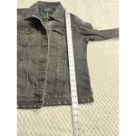 Driftwood  Geena Jacket Women's Medium Faded Black Studded Denim Jean Long Sleeve Photo 8