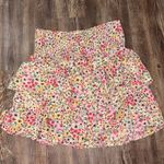 VERO MODA NWT  Floral Layered Ruffle Smocked Wide Waistband Size Medium Preppy Photo 2