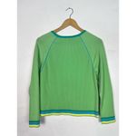 IZOD Y2K Green Lightweight Raglan Crop Sweater Photo 4