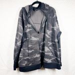 Athleta ‎ Black Camo Triumph Printed Hooded Jacket Photo 1