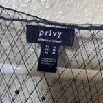 Privy  Mesh Rhinestone Mong Sleeve Top Size Medium Fairy Grunge Edgy Punk Photo 2