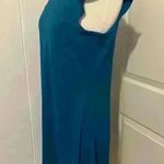 Susana Monaco  Mock Neck Ruffle Sleeve Teal Mini Dress XL $198 New Photo 1
