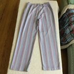 Vintage Southern Lady Capris High Rise Striped Blue Tan Reg White Size undefined Photo 9