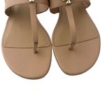 Kate Spade  Kendra Leather tong sandals Light Fawn Sz 9 Minimalist Chic Quiet Lux Photo 7