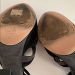 Prada Black Gray platform shoes sandals 36 6 B RARE HTF GORGEOUS DESIGNER Photo 4