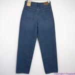Madewell NEW  Baggy Straight Jeans in Dark Worn‎ Indigo Wash, 27 Photo 9