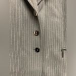 Tahari  Grey Pinstripe Suit Set with Skirt Photo 3