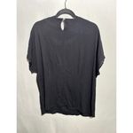 VTG Carole Little Black Beaded Blouse Top USA Made Retro Boho Artsy Womens‎ 10 Photo 1