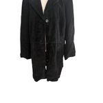 Alfani Woman Black Sueded Leather Jacket Size 3X Photo 1