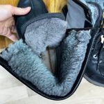 UGG  Adirondack III  Black Leather Shearling Lining Waterproof Winter Midi Boot 6 Photo 5