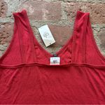CAbi NWT Busy Tank #4381 Autumnal Firebrick Red Size Small Wide Straps Slim Fit Photo 8