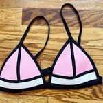 Triangl  Neoprene Pink Bambi Bikini Top Size Medium Adjustable Straps Swimwear Photo 0