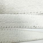 Fendi vintage white leather gold double buckle adjustable belt size 80 CM / 32” Photo 5